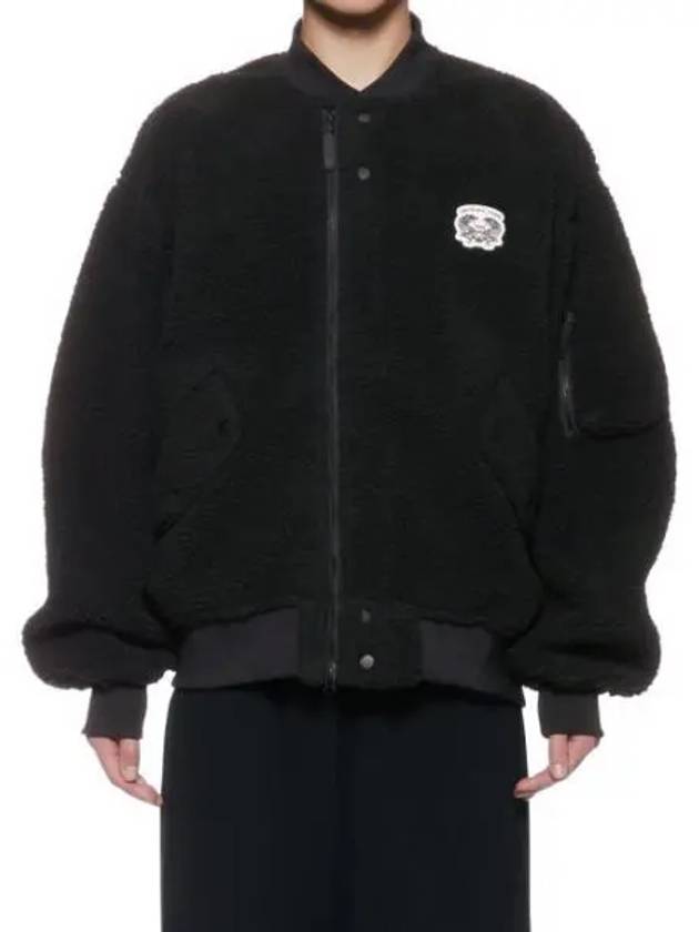 Fleece Bomber Jacket Black - ONITSUKA TIGER - BALAAN 2