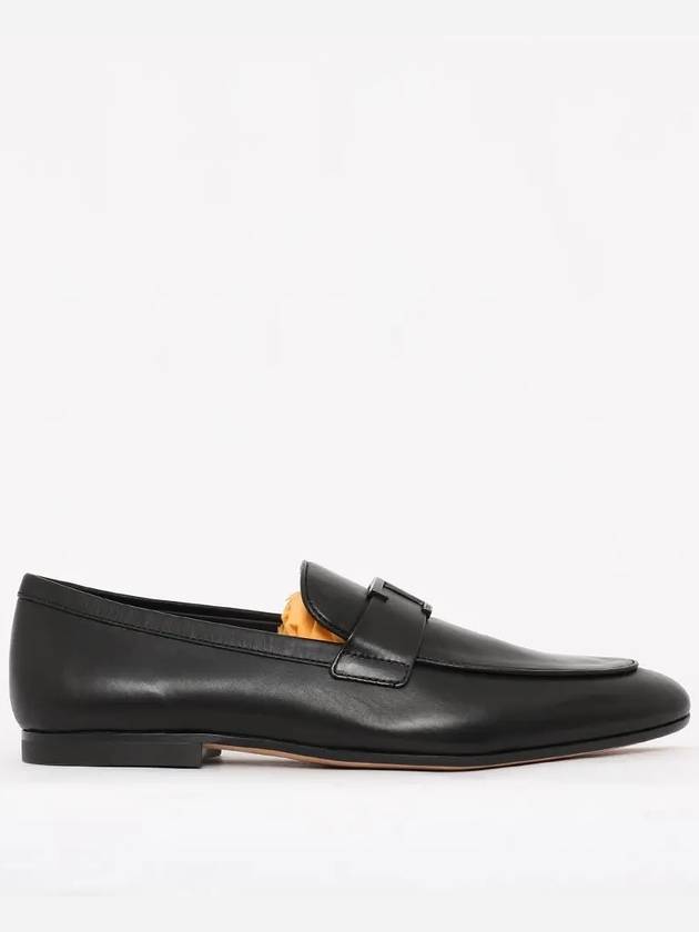 Men's T Timeless Leather Loafers Black - TOD'S - BALAAN 3