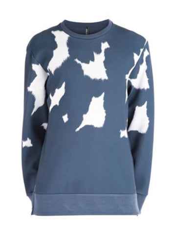 Mohair Neoprene Sweatshirt Blue PBJS60J A510S 1362 - NEIL BARRETT - BALAAN 1