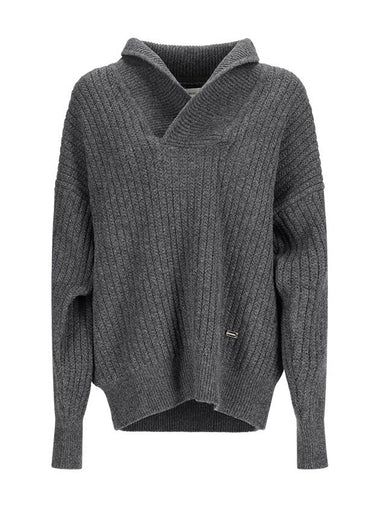 WOOL SWEATER WITH LOGO - VICTORIA BECKHAM - BALAAN 1