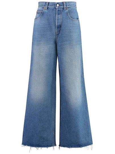 Organic Cotton Flared Jeans Blue - GUCCI - BALAAN 2