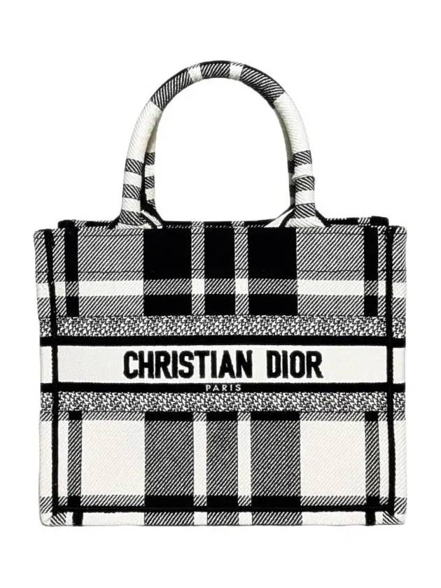 Check Canvas Book Tote Bag - DIOR - BALAAN 2