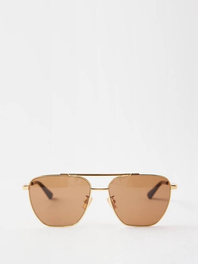 Square Metal Sunglasses B0070716282 - BOTTEGA VENETA - BALAAN 1