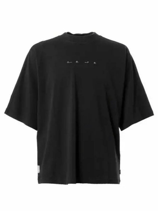 Shadow Project Graphic Interlock Mako Cotton Short Sleeve T-Shirt Black - STONE ISLAND - BALAAN 2