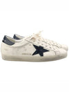 Superstar Beige Night Blue Heel Tab Sneakers - GOLDEN GOOSE - BALAAN 3