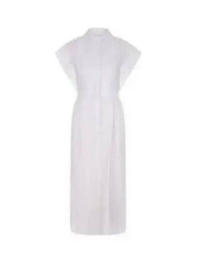 Poplin Pencil Midi Dress White - ALEXANDER MCQUEEN - BALAAN 2