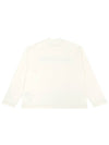 Logo Print Cotton Long Sleeve T-Shirt White - JIL SANDER - BALAAN 3