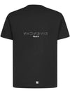 Men's Reverse Logo Round Slim Short Sleeve T-Shirt Black - GIVENCHY - BALAAN 3