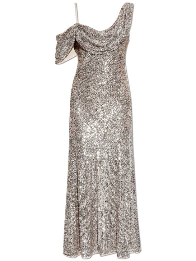 Diane Von Furstenberg Dress Joaquin With Shimmering Sequins, Women's, Silver - DIANE VON FURSTENBERG - BALAAN 1