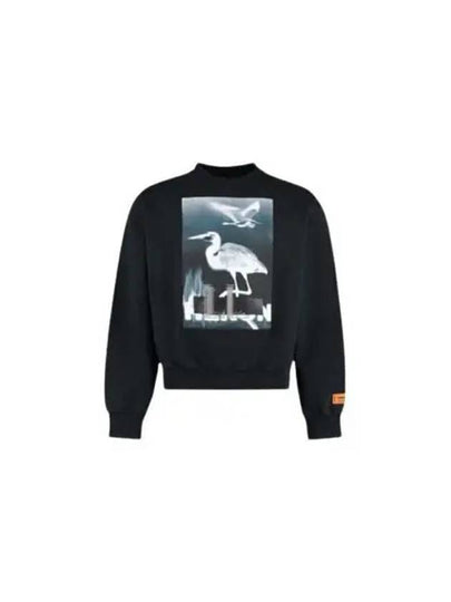 Censored Printed Crewneck Sweatshirt Black - HERON PRESTON - BALAAN 2