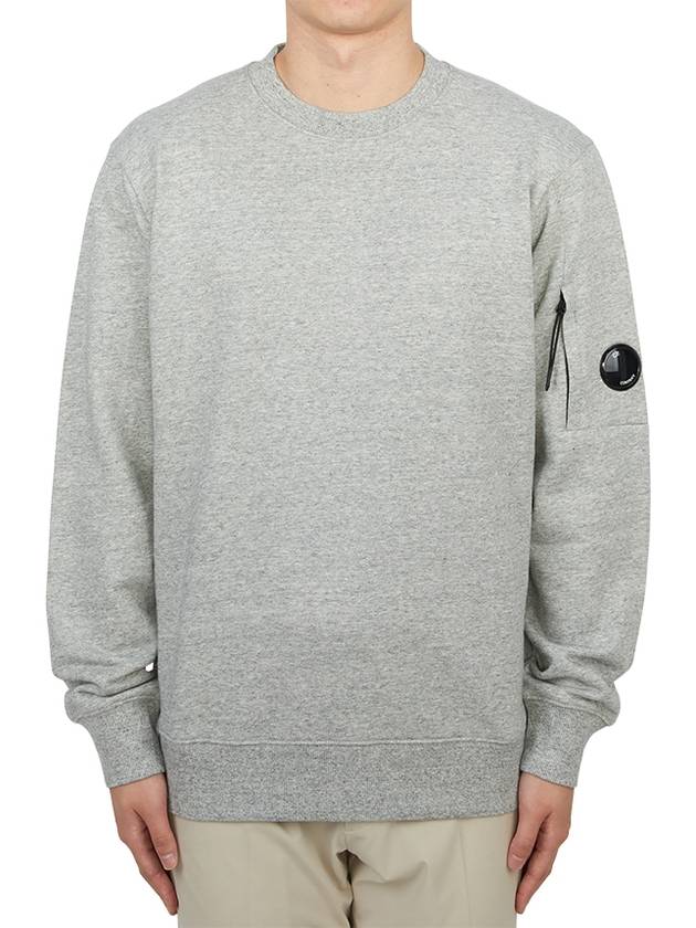 Diagonal Raised Fleece Lens Sweatshirt Grey - CP COMPANY - BALAAN 2