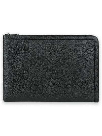 Jumbo GG Pouch Bag Black - GUCCI - BALAAN 2