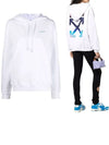 gradient blur arrow hooded top white - OFF WHITE - BALAAN 2