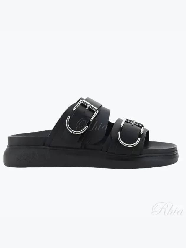 Hybrid Leather Slippers Black - ALEXANDER MCQUEEN - BALAAN 2