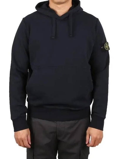 Wappen Patch Classic Fleece Hoodie Navy - STONE ISLAND - BALAAN 2