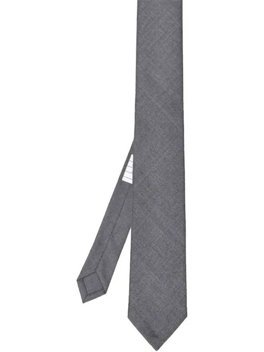 Super 120S Twill Tie Grey - THOM BROWNE - BALAAN 2