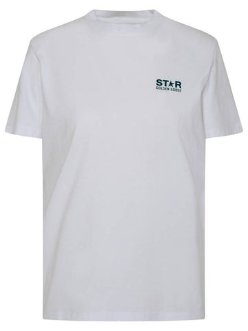 Star Collection Logo Short Sleeve T-Shirt White - GOLDEN GOOSE - BALAAN 1