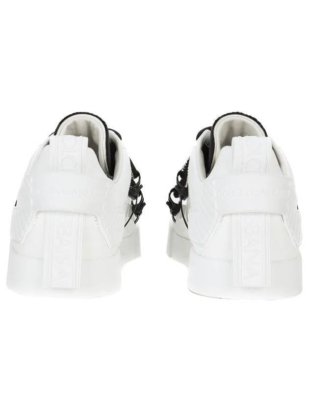 Dolce & Gabbana Men's Portofino Low Top Sneakers White - DOLCE&GABBANA - BALAAN 4