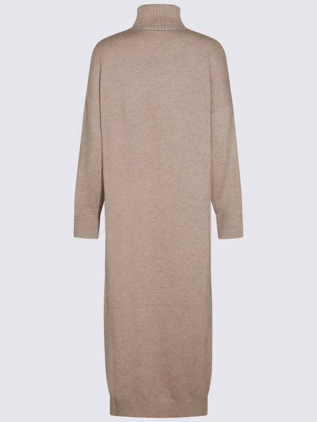 Brunello Cucinelli Beige Wool Dress - BRUNELLO CUCINELLI - BALAAN 2