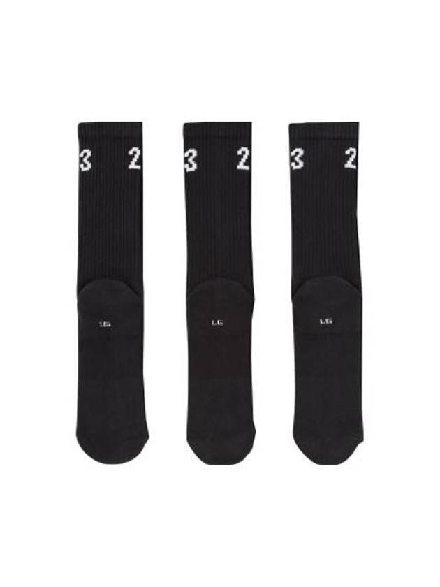 Jordan Essential Crew 3 Pack Socks Black - NIKE - BALAAN 3