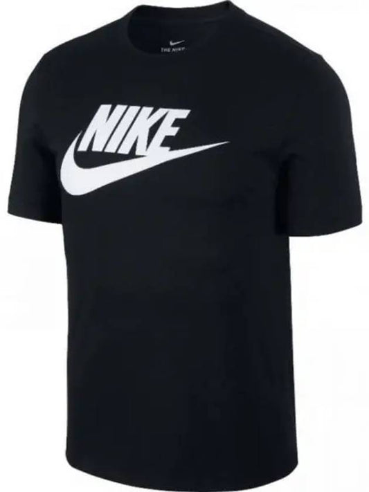 Futura Icon Short Sleeve T-Shirt Black - NIKE - BALAAN 2