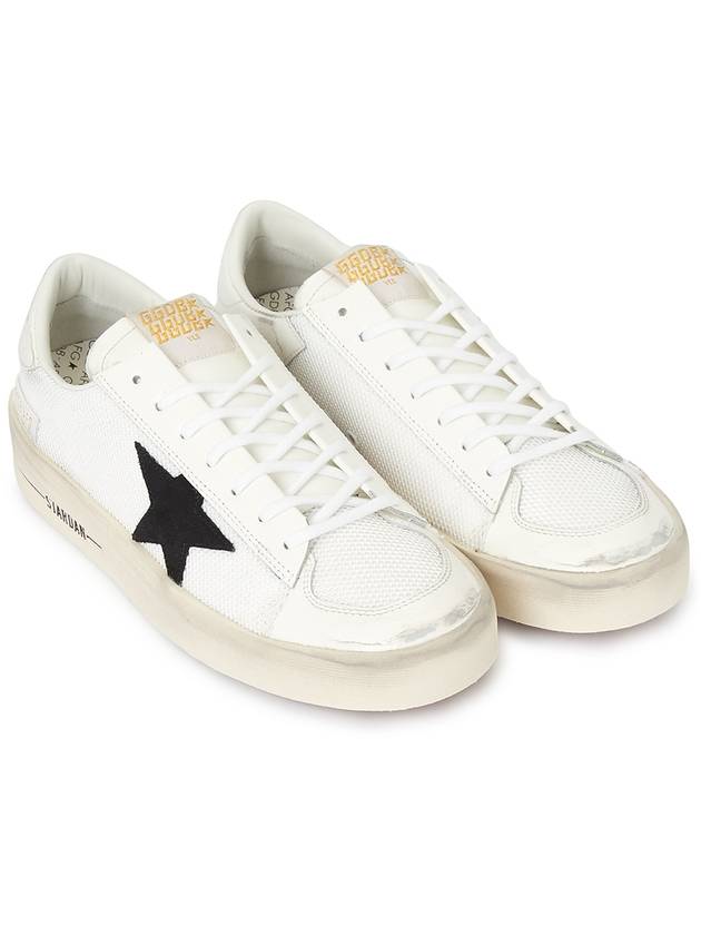 Star Patch Lace Up Low Top Sneakers White - GOLDEN GOOSE - BALAAN 4