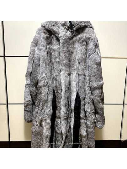 39 Margiela Unisex Rabbit Mink Fur Mustang Leather Long Coat - MAISON MARGIELA - BALAAN 2