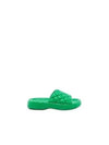 Quilted Padded Slippers Green - BOTTEGA VENETA - BALAAN 2