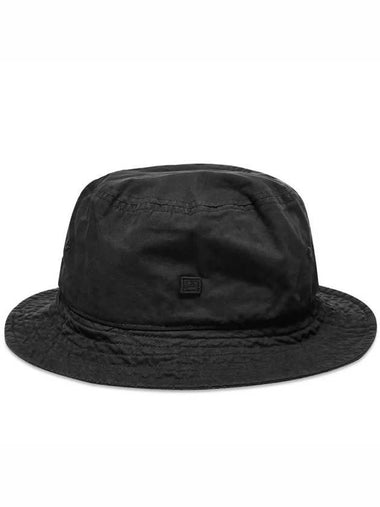 Face Logo Patch Bucket Hat Black - ACNE STUDIOS - BALAAN 1