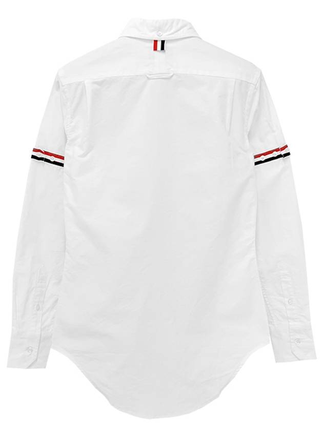 RWB Stripe Button Shirt White - THOM BROWNE - BALAAN 4