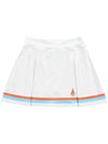 Main symbol signature sports functional tennis skirt white - ROND&DEMARRER - BALAAN 2