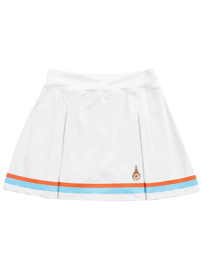 Main symbol signature sports functional tennis skirt white - ROND&DEMARRER - BALAAN 2