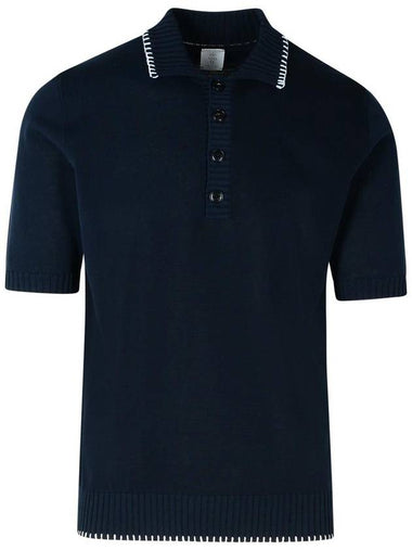 Eleventy Polo Shirt In Blue Cotton - ELEVENTY MILANO - BALAAN 1