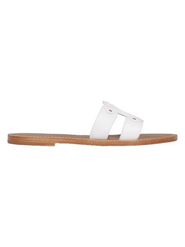 Women's Triomphe Calfskin Mule White - CELINE - BALAAN 1