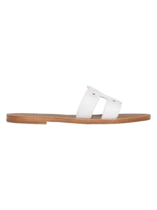 Women's Triomphe Calfskin Mule White - CELINE - BALAAN 1