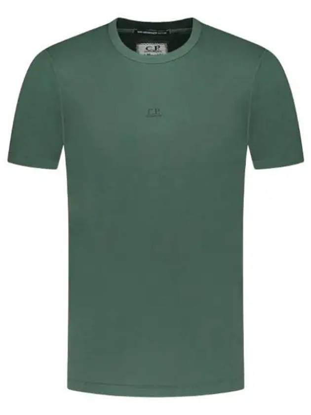 70/2 Mercerized Jersey Logo Short Sleeve T-Shirt Green - CP COMPANY - BALAAN 2