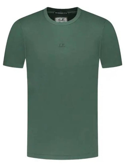 70/2 Mercerized Jersey Logo Short Sleeve T-Shirt Green - CP COMPANY - BALAAN 2