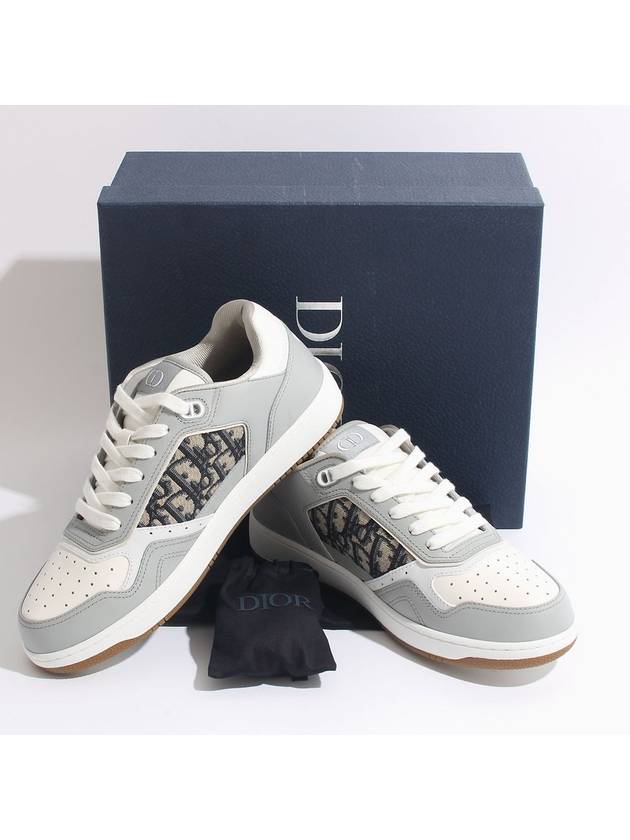 B27 Smooth Calfskin Low Top Sneakers Grey - DIOR - BALAAN 7