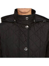 Diamond Quilted Long Nylon Jacket Black - BURBERRY - BALAAN 10