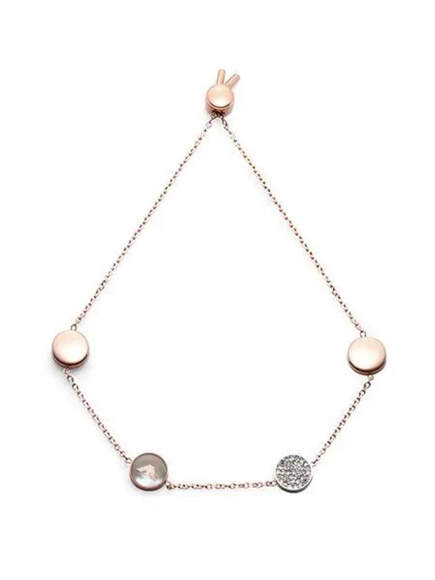 Women's Signature Circle Toggle Bracelet Rose Gold - EMPORIO ARMANI - BALAAN 2