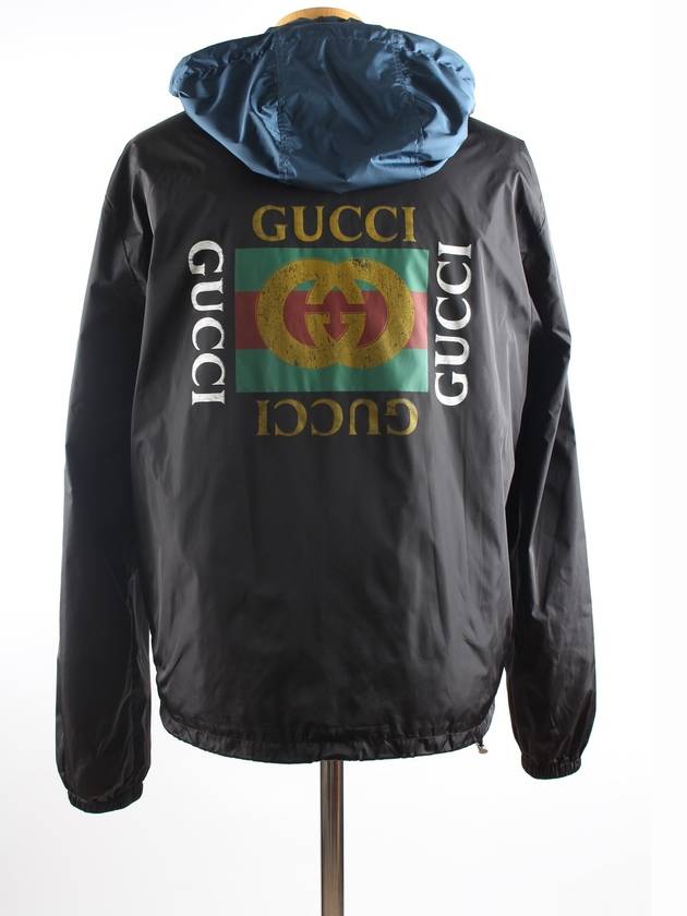 vintage logo hooded jacket - GUCCI - BALAAN 4