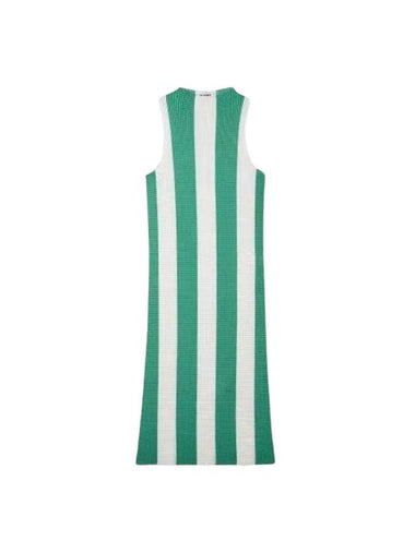 Textured Stripe Border One Piece White Green - SUNNEI - BALAAN 1