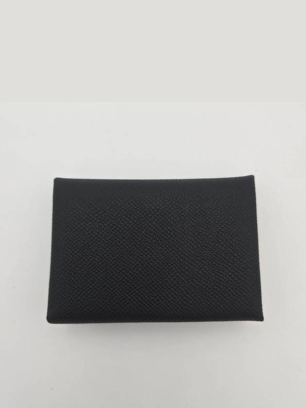 Calvi Duo Card Wallet Noir - HERMES - BALAAN 4