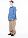 Men s M243SH01BL Standard Polygon Pocket Shirt Royal Blue - CHANCE'S NOI - BALAAN 6