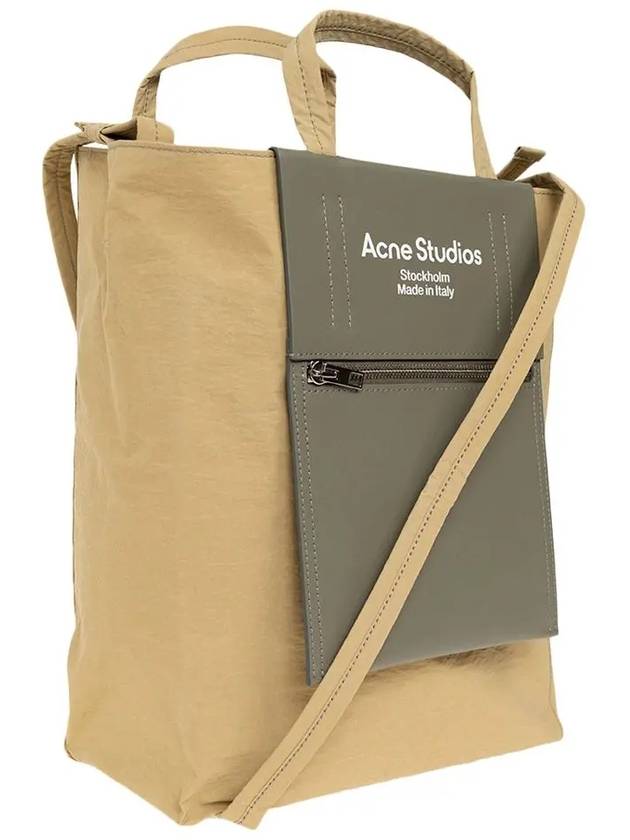 Papery Nylon Medium Tote Bag Olive Green - ACNE STUDIOS - BALAAN 5