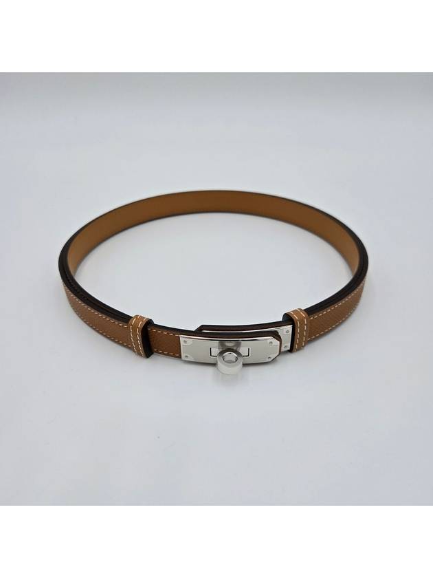 Women's Kelly 18 Silver Belt Gold - HERMES - BALAAN 3