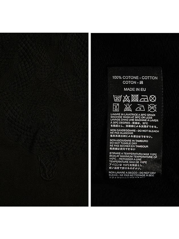 EM2012 MOOM SNAKE black embroidery sweatshirt - MARCELO BURLON - BALAAN 5