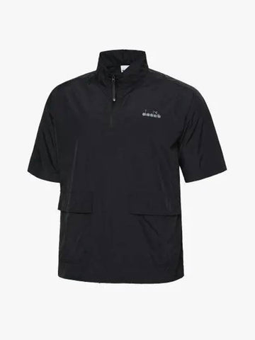 Diadora Reggero Pigment Short Sleeve Anorak BLACK - DIADORA - BALAAN 1