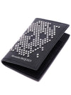 Skull Stud Card Wallet Black - ALEXANDER MCQUEEN - BALAAN 6