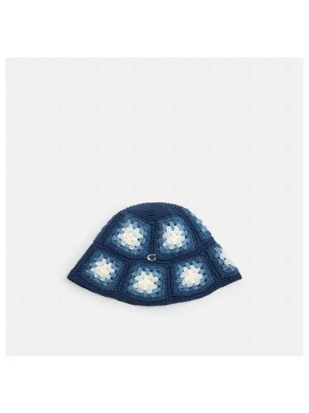 Tie Dye Crochet Bucket Hat Blue - COACH - BALAAN 2